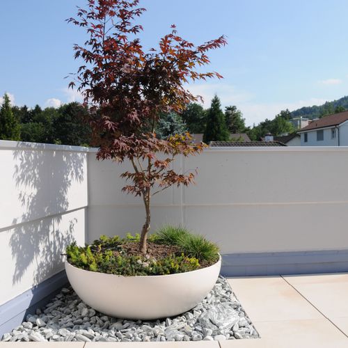 纤维水泥花坛 - BONSAI - green-form - 圆形 / 现代风格 / 公共空间