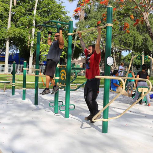 三联牵引杆 - SGR2005-1-77 - Greenfields Outdoor Fitness - 金属 / 户外 / 用于健身路径