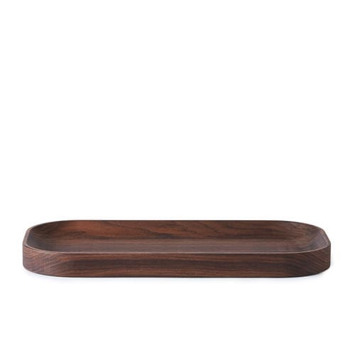 栎木餐饮托盘 - CARVED - Warm  Nordic - 胡桃木