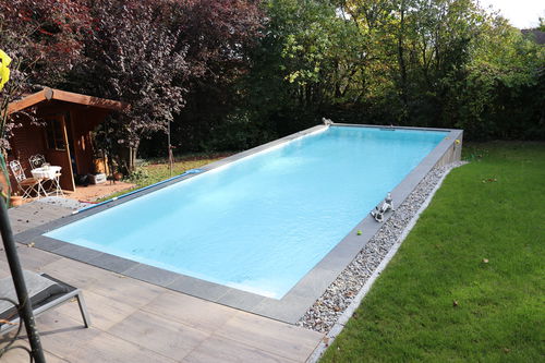 整体游泳池 - 10.00 x 3.70 x 1.50 - Tilestone Pools one piece tiled pools - 定制 / 户外 / 室内