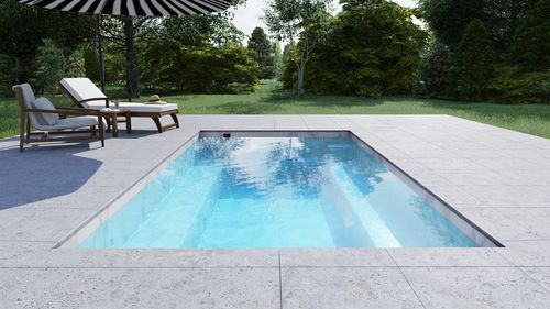 嵌入式游泳浴缸 - SESAME 400 - Tilestone Pools one piece tiled pools - 长方形 / 多座位 / 复合材料