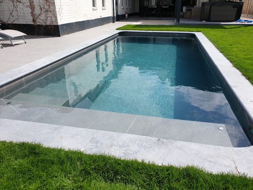 嵌入式游泳浴缸 - 7x3 - Tilestone Pools one piece tiled pools - 长方形 / 多座位 / 户外