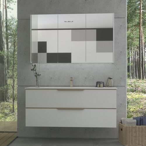 双台盆柜 - AMBER - UAB KAME - 壁挂式 / MDF / Corian®可丽耐