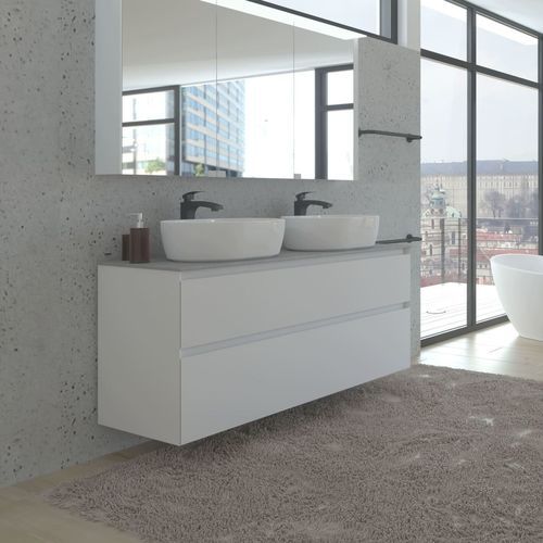 双台盆柜 - LOFT - UAB KAME - 壁挂式 / MDF / Corian®可丽耐