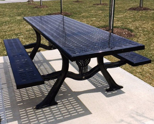 现代风格野餐桌 - VANTAGE - PARIS Site Furnishings - Outdoor Fitness - 钢 / 铝铸铁 / 长方形