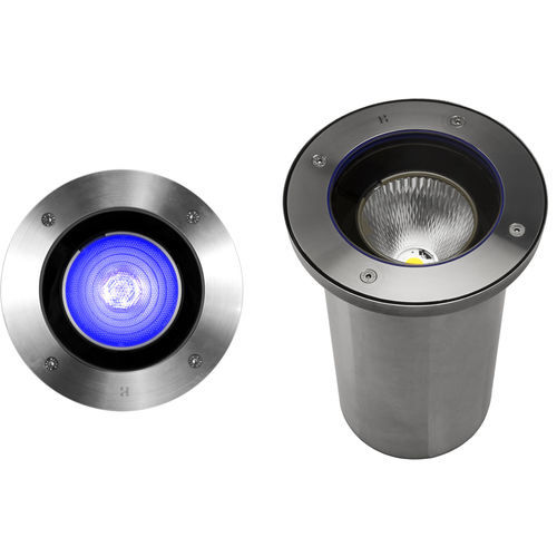 地面嵌入式照明设备 - SAFETOUCH 100 - HUNZA Lighting - RGBW LED / 圆形 / IP68
