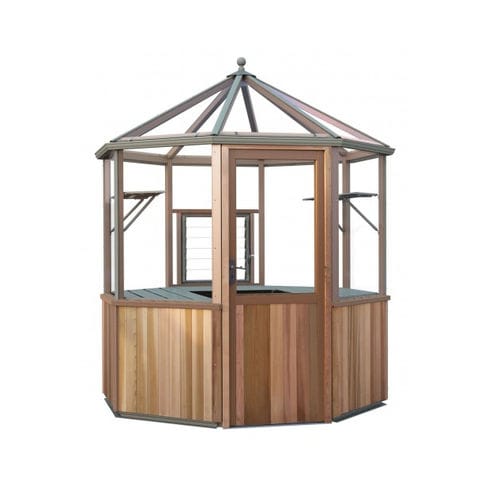 花园温室 - EVOLUTION OCTAGONAL - Alton greenhouses - 尖顶 / 铝合金框架 / 玻璃