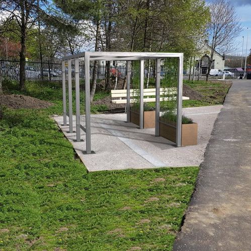 独立凉棚架 - 6.10047 - LOGIC STREET & PARK FURNITURE - 木质 / 电镀钢 / 模块化