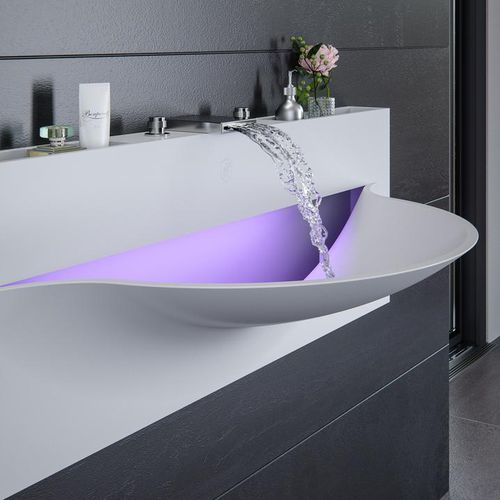 悬挂式台盆 - AMERIS-01 - Le Projet - 坚硬表面 / 雕塑 / 现代风格