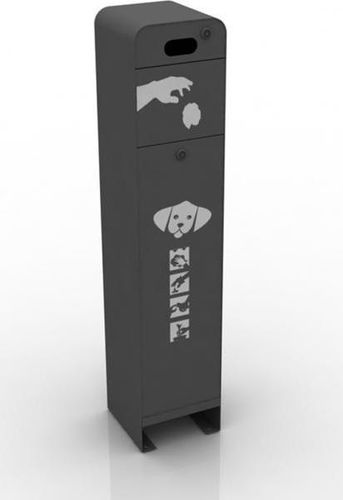 犬类垃圾桶 - 407-025 - SIGUERTA, S.L. - 用于犬类粪便 / 独立式 / 喷漆钢