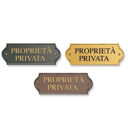 壁挂标识板 - PLM-TGPP/A & PLM-TGPP/O & PLM-TGPP/TM - MORELLI S.A.S. - 黄铜 / 户外