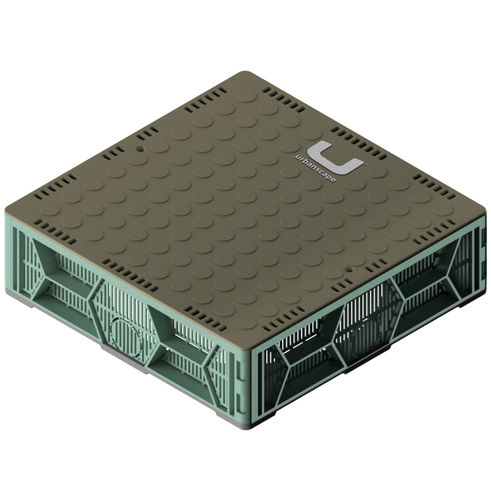 绿植屋顶上人孔 - QUICKBOX - Urbanscape - 正方形 / 不锈钢 / 聚丙烯