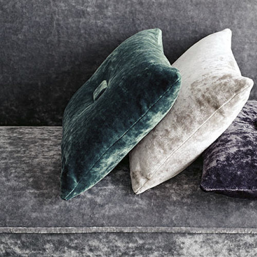 室内装饰面料 - MUSA : AGATE - BLACK EDITION - 单色 / 聚酯 / 棉质