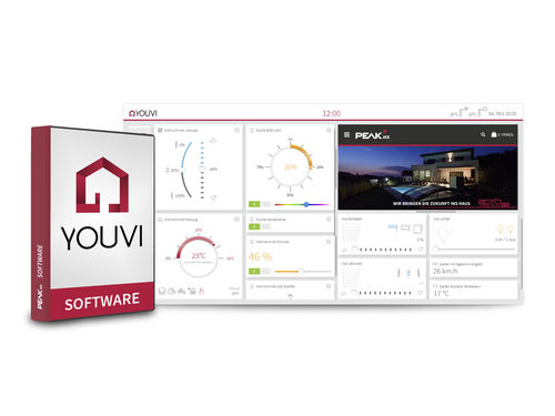 照明管理软件 - YOUVI SOFTWAREPAKET BASIC - PEAKnx - 监控 / 用于智能家居 / 用于智能家居设备
