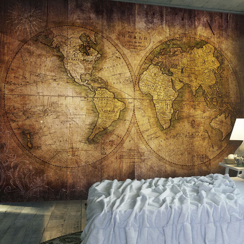 现代风格墙纸 - WORLD ON OLD - WALL DESIGNERS - 地图 / 无纺布