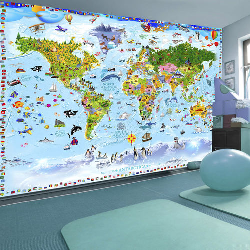 现代风格墙纸 -  WORLD - WALL DESIGNERS - 地图 / 三维效果 / 儿童房