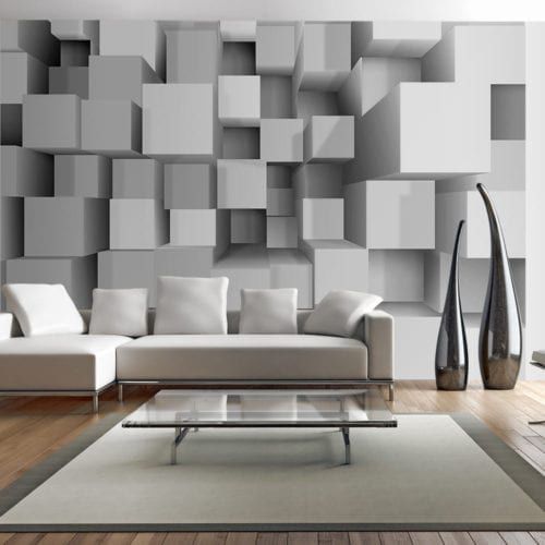 现代风格墙纸 - PUZZLE - WALL DESIGNERS - 几何图案 / 三维效果 / 灰色