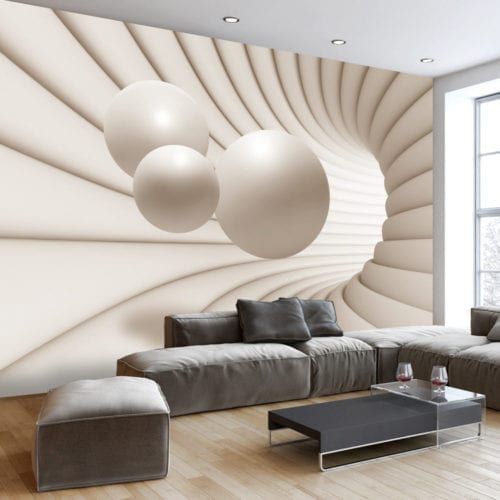 现代风格墙纸 - BALLS IN THE TUNNEL - WALL DESIGNERS - 图案 / 三维效果 / 白色