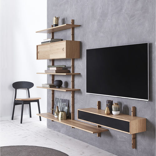 现代风格电视墙组合柜 - MOORE - PBJ Design House - 栎木 / 胡桃木