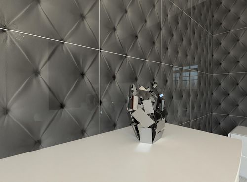 外包装饰面板 - CAPITONNE GREY - Crystalexe - 家具 / 壁挂 / 室内装潢
