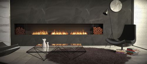 生物酒精壁炉 - ECOSMART FIRE FLEX 158SS - Cheminée sur mesure - France - 嵌入式 / 单面 / 炉膛开放式