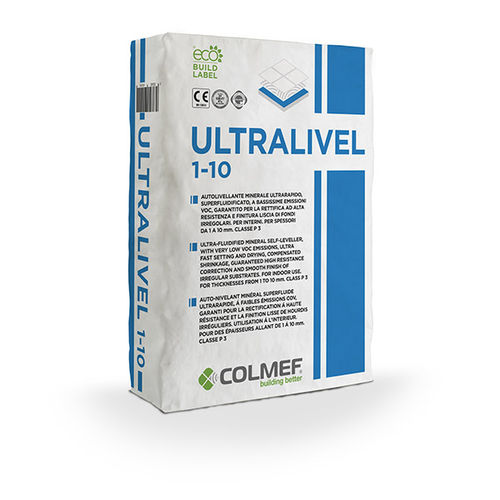 修补砂浆 - ULTRALIVEL 1-10 MM  - COLMEF - 自流平 / 用于混凝土 / 用于防水面层