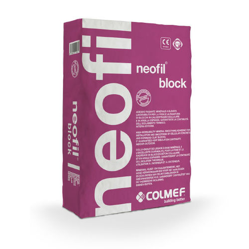 固结砂浆胶合剂 - NEOFIL BLOCK - COLMEF - 空心混凝土块 / 空心混凝土板 / 液压