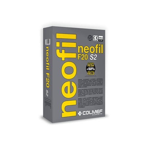 灌浆砂浆胶合剂 - NEOFIL F 20 S2 - COLMEF - 自流平 / 用于瓷砖 / 矿物