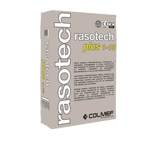 石工灰泥 - RASOTECH PLUS 1-10 MM - COLMEF - 末道 / 用于混凝土