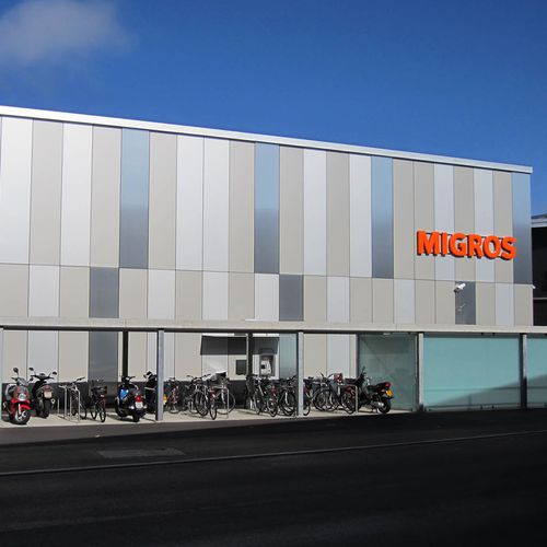 盒式幕墙系统 - MIGROS - ALUCOBOND/阿鲁克邦 - 复合材料 / 铝制 / 榫合式