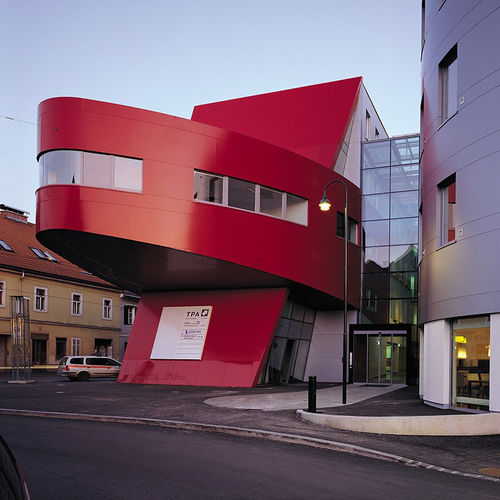 立面板 - MÜNZGRABENSTRASSE GRAZ - ALUCOBOND/阿鲁克邦 - 铝制 / 复合材料 / 榫合式