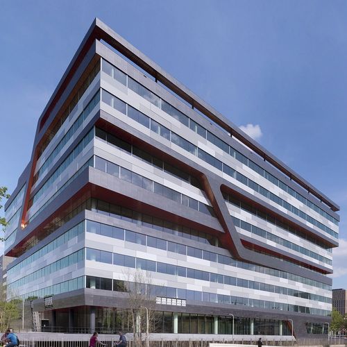 盒式幕墙系统 - RABOBANK HEADQUARTERS - ALUCOBOND/阿鲁克邦 - 复合材料 / 铝制 / 榫合式