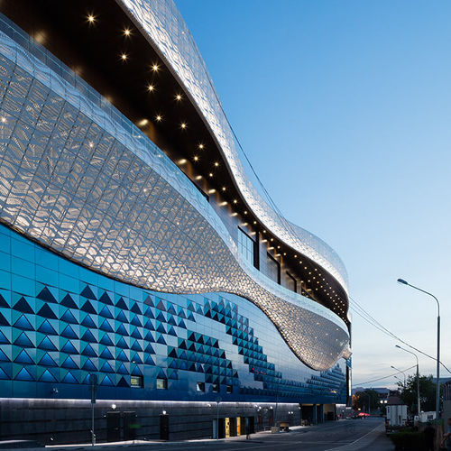 盒式幕墙系统 - SHOPPING MALL RIVIERA - ALUCOBOND/阿鲁克邦 - 复合材料 / 铝制 / 榫合式