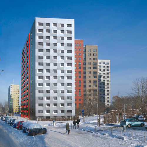 立面板 - STUDENT RESIDENCE DRESDEN - ALUCOBOND/阿鲁克邦 - 铝制 / 复合材料 / 立式