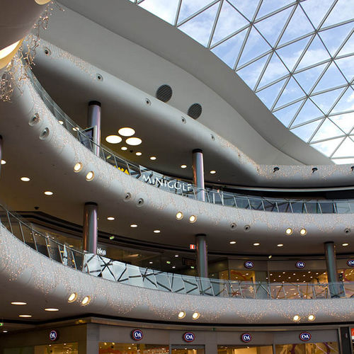 盒式幕墙系统 - MARINEDA SHOPPING CENTER - ALUCOBOND/阿鲁克邦 - 复合材料 / 铝制 / 榫合式