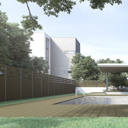 百叶窗式围栏 - plasticos escanero s.l - 花园 / 用于公共空间 / 金属