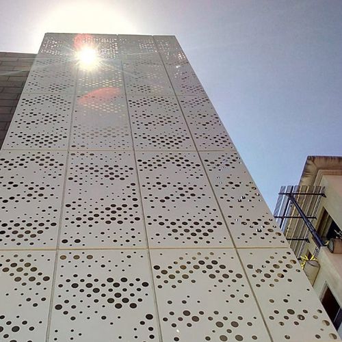 带孔金属板 - MCT-G004 - M-City Aluminum Co., Ltd. - 用于壁板 / 圆形穿孔