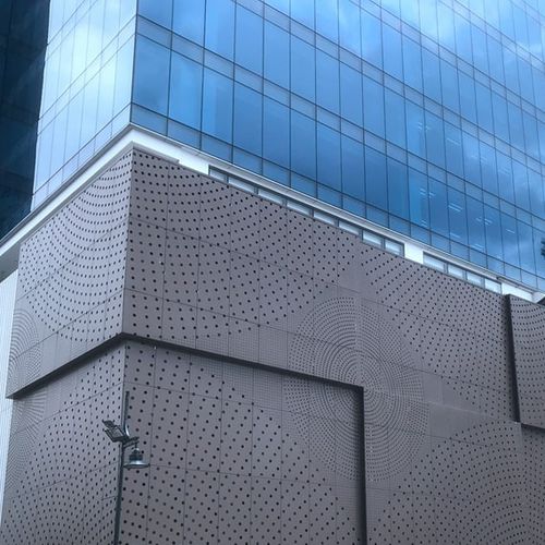 板式立面 - MCT-004 - M-City Aluminum Co., Ltd. - 铝制 / 穿孔 / 仿金属