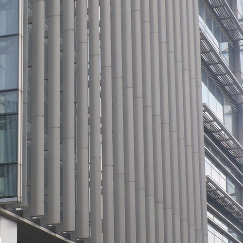 铝制建筑遮阳板 - M-City Aluminum Co., Ltd. - 用于外墙 / 立式 / 回转