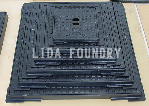 铸铁窨井盖 - EN124-B125 DUCTILE IRON - Botou city lida foundry co.,ltd - 正方形