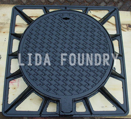铸铁窨井盖 - D400 850*850 - Botou city lida foundry co.,ltd - 正方形