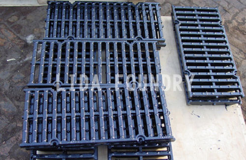 铸铁排水沟栅 - EN1433 GG500 DUCTILE IRON - Botou city lida foundry co.,ltd - 用于公共空间 / 定制