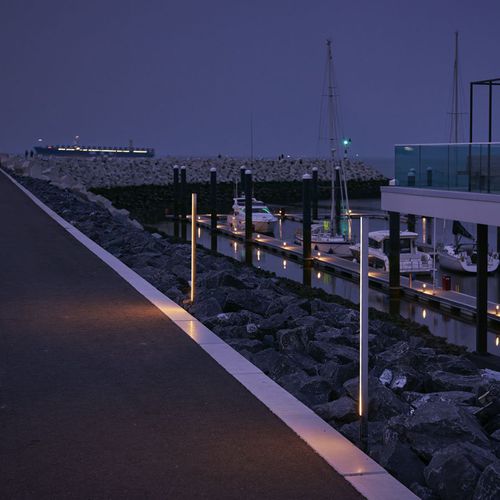 市政灯柱 - MIRROR - pvd concept - 现代风格 / 不锈钢 / LED式