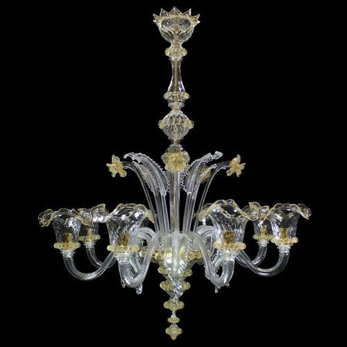 巴洛克枝形吊灯 - VENITIAN CLASSIQUE : ELEGANTE  - Original Murano Glass s.n.c. - 水晶 / 穆拉诺玻璃 / 吹制玻璃