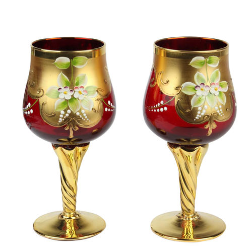 高脚玻璃杯 - TREFUOCHI : YOU&ME  - Original Murano Glass s.n.c. - 吹制玻璃 / 穆拉诺玻璃