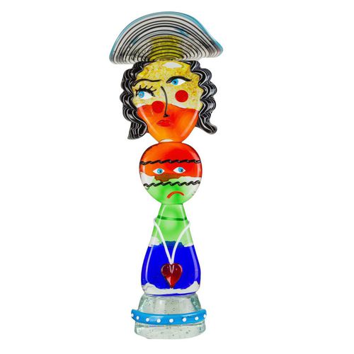 穆拉诺玻璃雕塑 - PICASSO DREAM : TOTEM WOMAN - Original Murano Glass s.n.c.