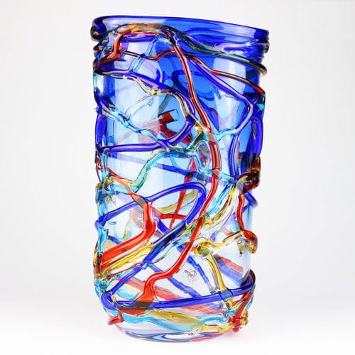 现代风格花瓶 - HARLEQUIN : 3137 - Original Murano Glass s.n.c. - 吹制玻璃 / 水晶 / 穆拉诺玻璃