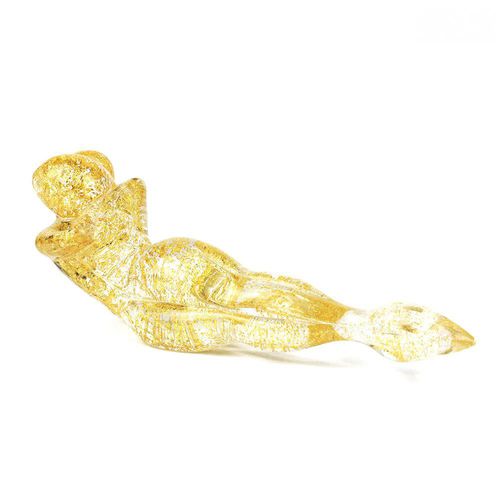 穆拉诺玻璃雕塑 - LYING LOVERS - Original Murano Glass s.n.c. - 金质