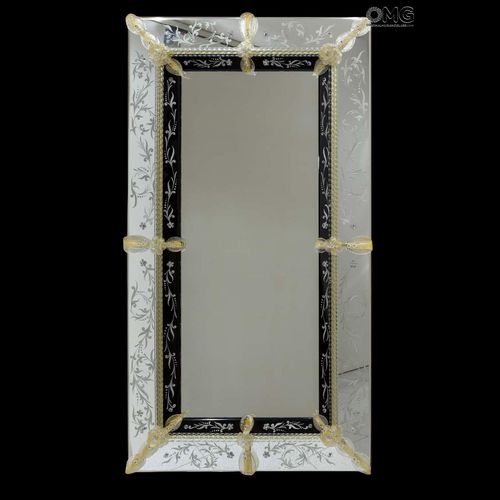 壁挂镜子 - DOGE - Original Murano Glass s.n.c. - 威尼斯风格 / 长方形 / 穆拉诺玻璃