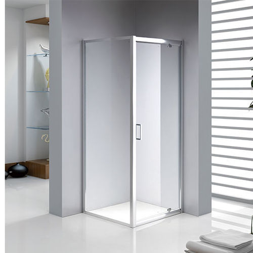 玻璃淋浴房 - A1800K-F - Shaoxing Joyful Bathroom Co., Ltd - 带有旋转门 / 转角 / 透明玻璃